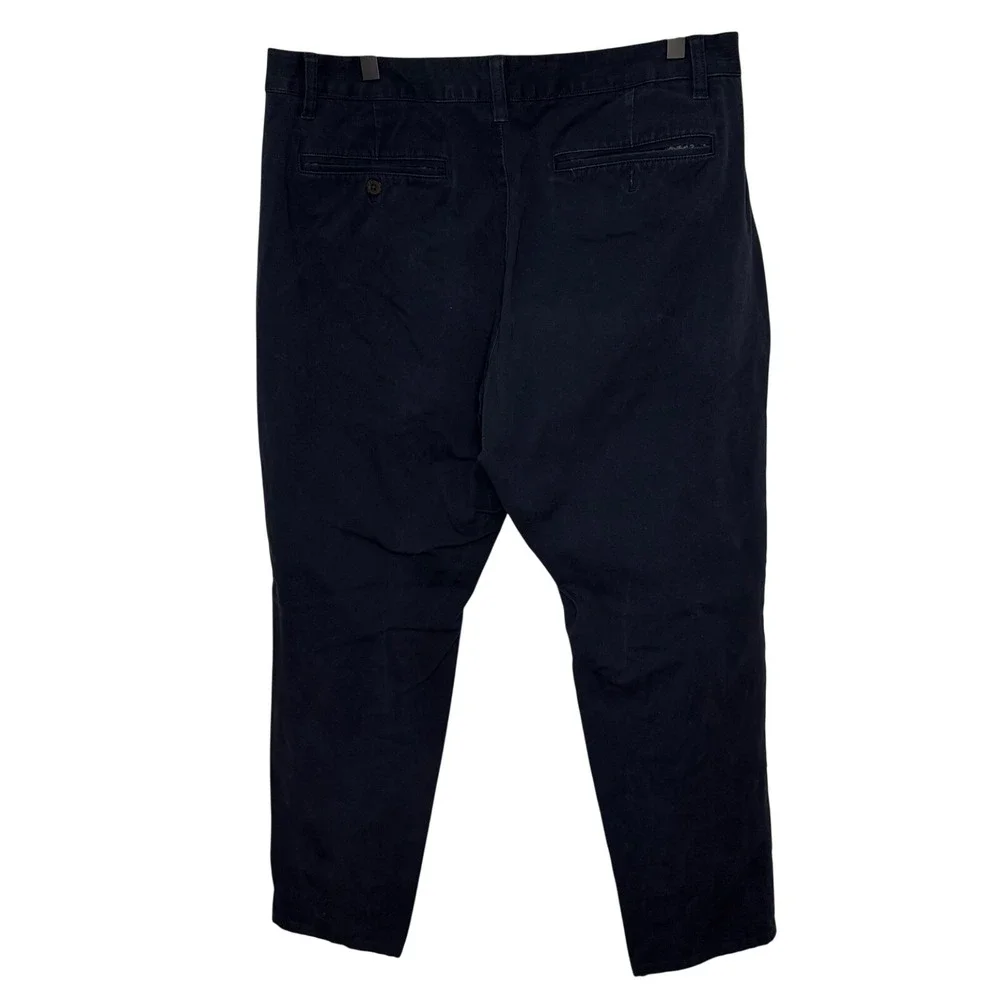 Bonobos Mens Navy Blue Chino Stretch Cotton Slim Dress Pants Measures 36 x‎ 29